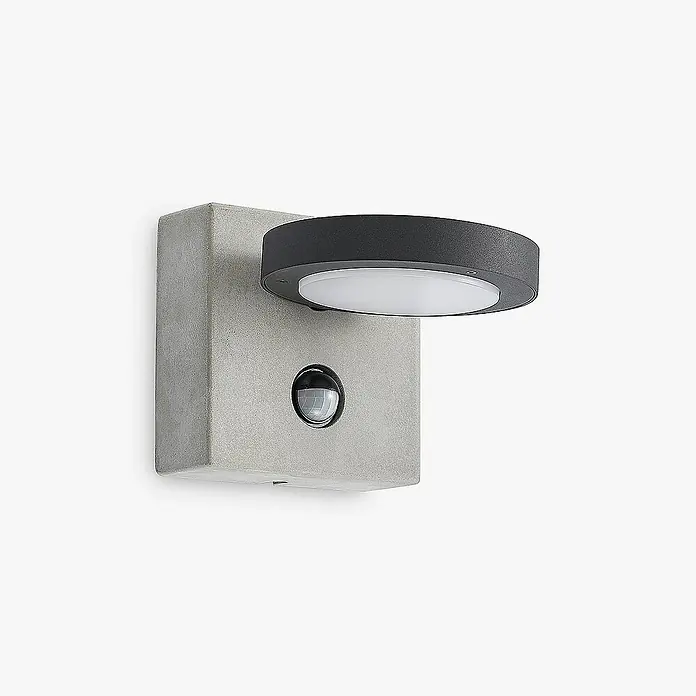 Lucande Außenwandleuchte Belna - schwarz, schwarz, IP54