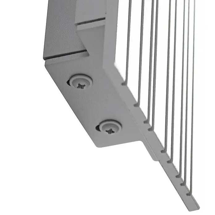 Lucande Außenwandleuchte Melira - alu / grau / zink, alu / grau / zink, IP65