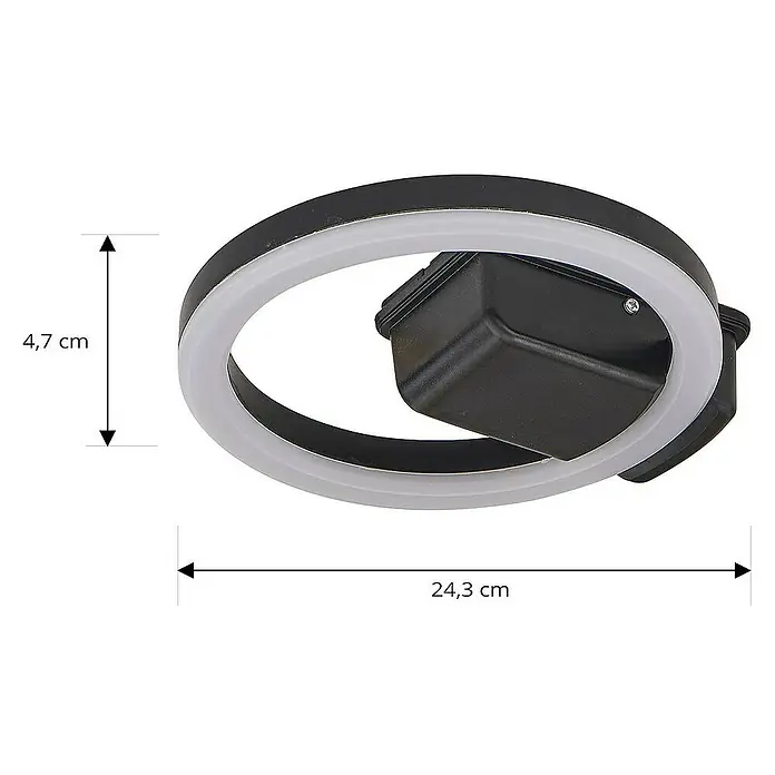 Lindby Außenwandleuchte Finian - schwarz, IP54