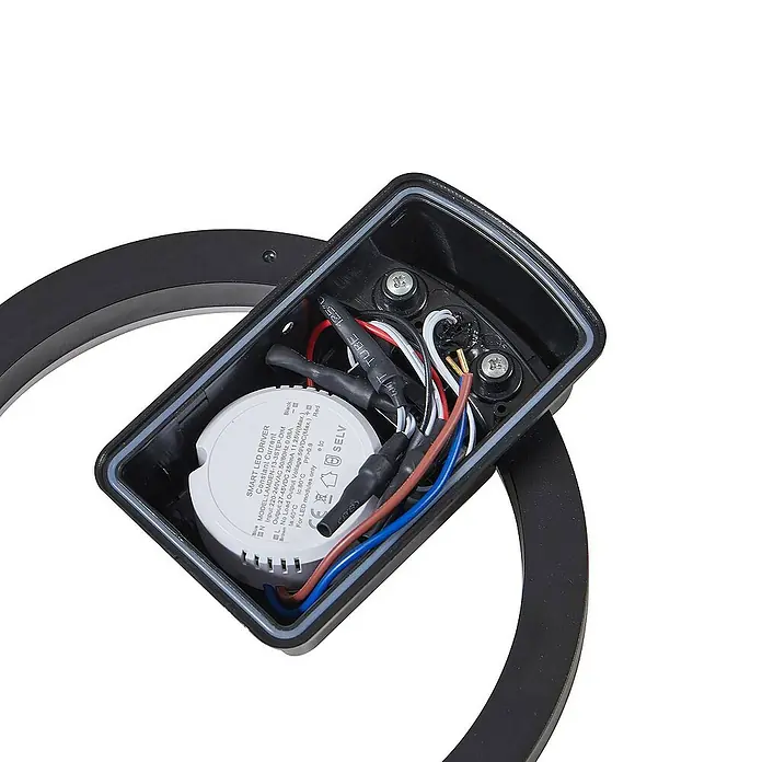 Lindby Außenwandleuchte Finian - schwarz, IP54