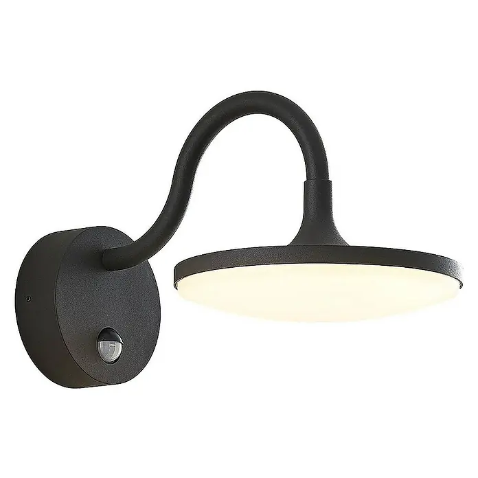Arcchio Außenwandleuchte Fineria - schwarz, schwarz, IP54
