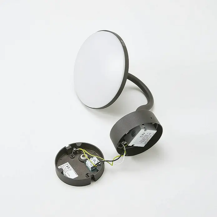 Arcchio Außenwandleuchte Fineria - schwarz, schwarz, IP54