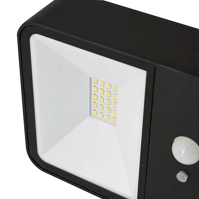 Lucande Außenwandleuchte Dava - schwarz, klar / transparent, IP54
