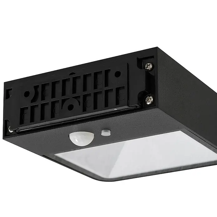 Lucande Außenwandleuchte Dava - schwarz, klar / transparent, IP54