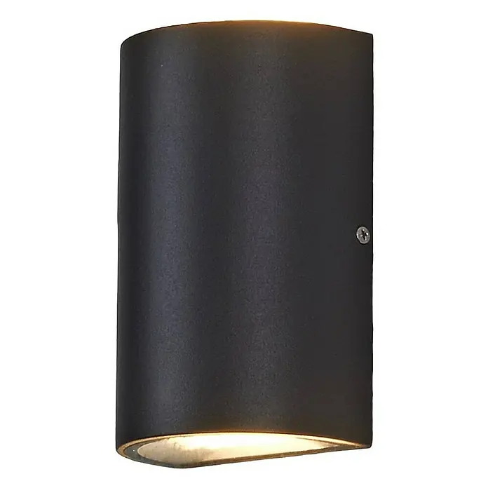 Lucande Außenwandleuchte Jale - schwarz, schwarz, IP54