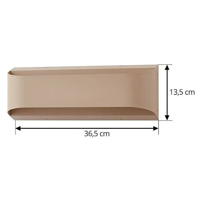 Lindby Außenwandleuchte Lenore - creme / amber, IP44