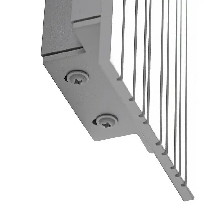 Lucande Außenwandleuchte Melira - alu / grau / zink, alu / grau / zink, IP65