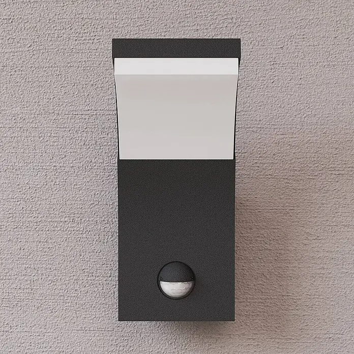Lucande Außenwandleuchte Timm - schwarz, IP54