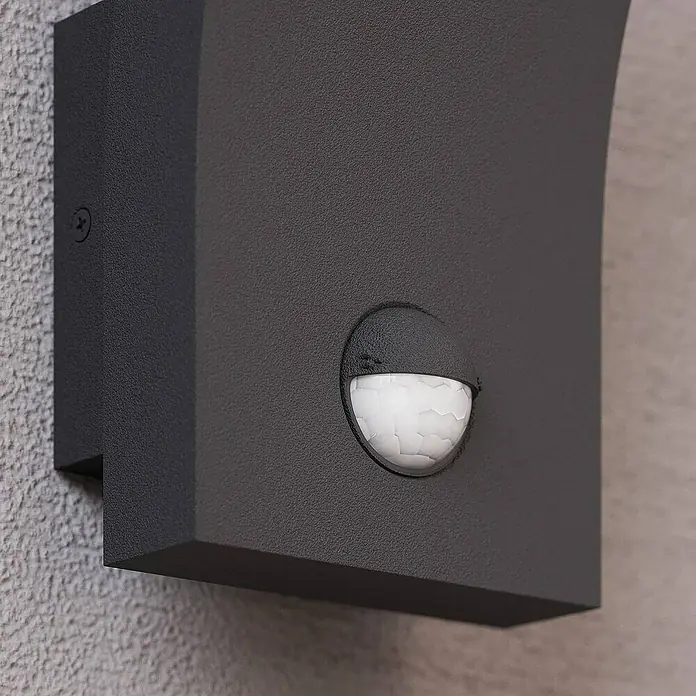Lucande Außenwandleuchte Timm - schwarz, IP54