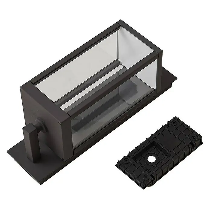 Lucande Außenwandleuchte Ferdinand - alu / grau / zink, IP54