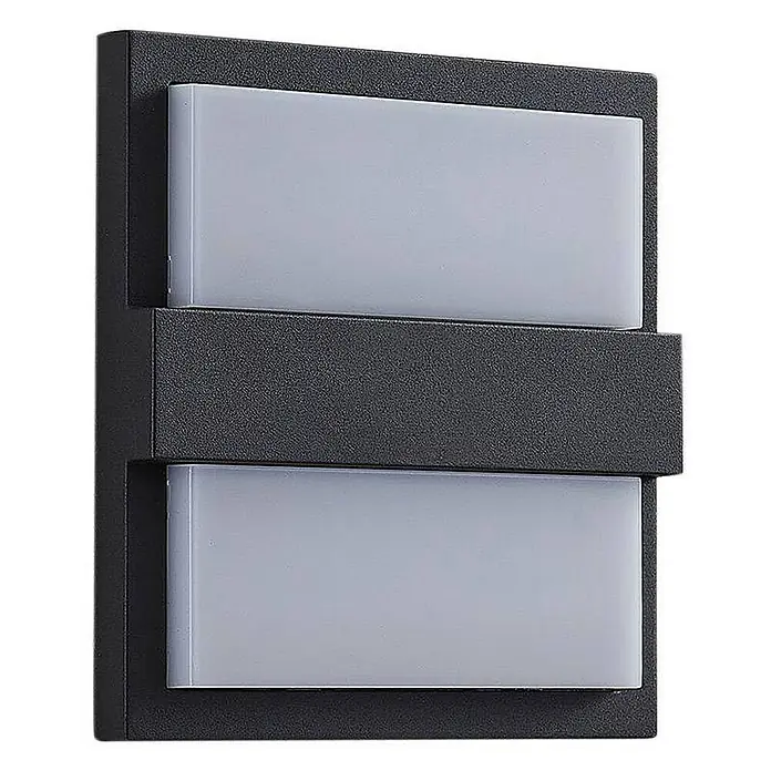 Lucande Außenwandleuchte Gylfi - schwarz, IP65