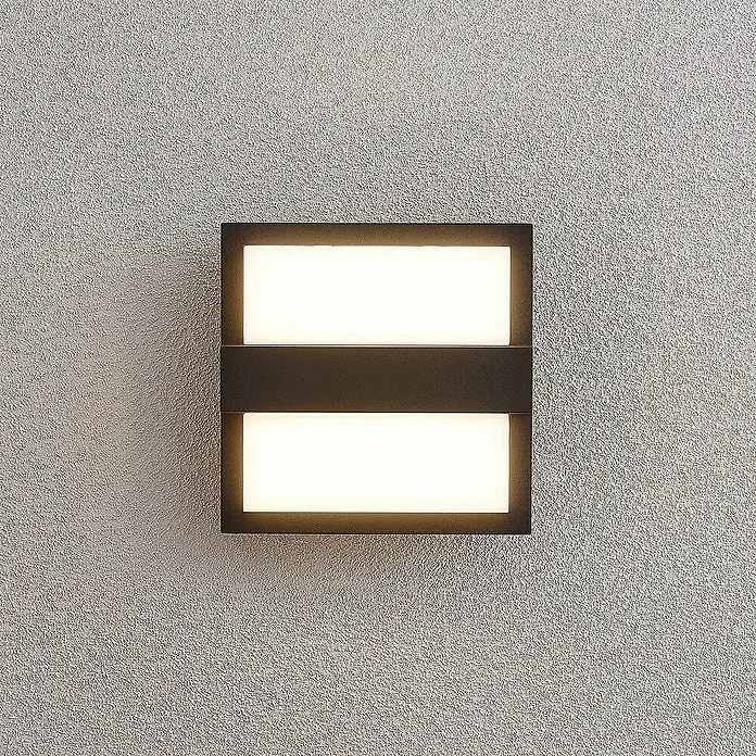 Lucande Außenwandleuchte Gylfi - schwarz, IP65