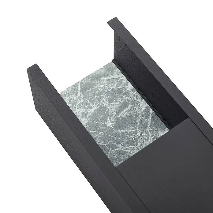 Lucande Außenwandleuchte Lavrin - schwarz, schwarz, IP54
