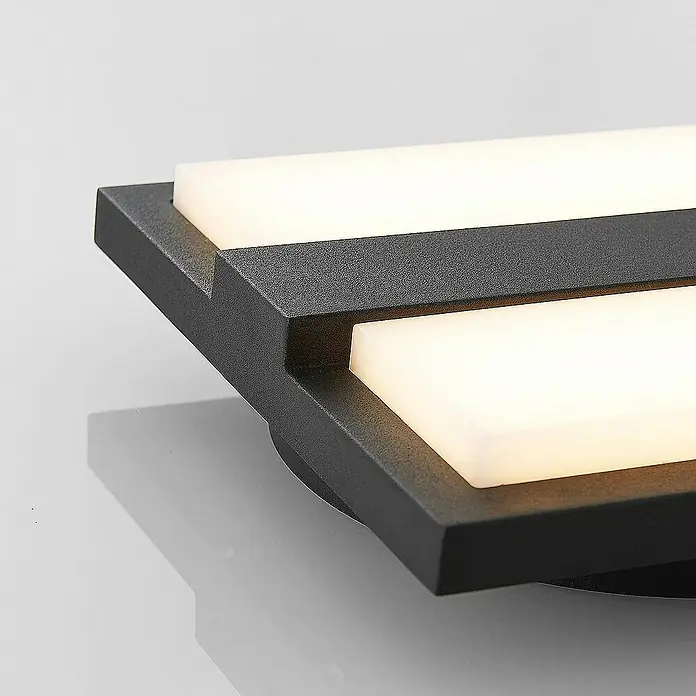 Lucande Außenwandleuchte Gylfi - schwarz, IP65