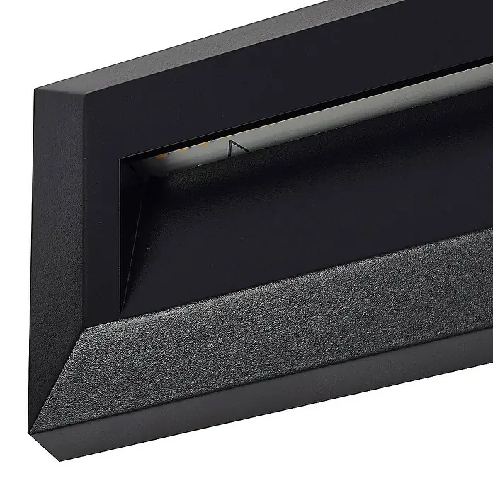 Lindby Außenwandleuchte Peker - schwarz, IP65