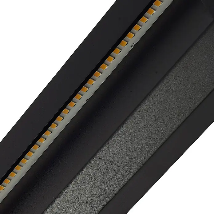 Lindby Außenwandleuchte Peker - schwarz, IP65