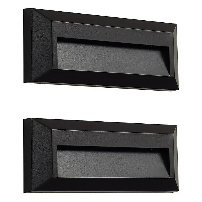 Lindby Außenwandleuchte Peker - schwarz, IP65