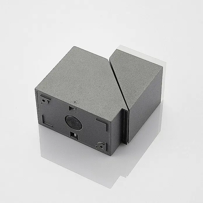 Lindby Außenwandleuchte Sally - 9,1 x 6,5 x 14,5 cm, schwarz, IP54