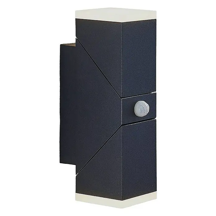 Lindby Außenwandleuchte Sally - 10,3 x 6,5 x 22 cm, schwarz, IP54