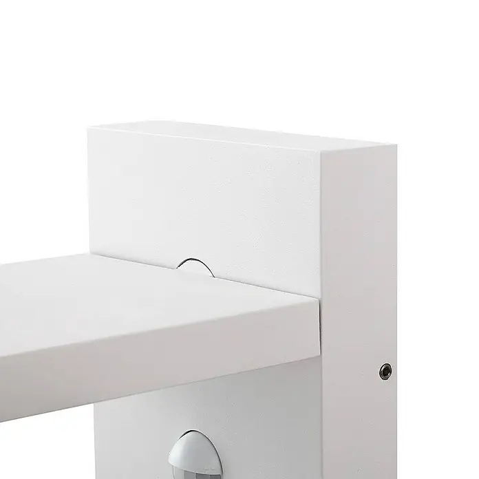 Lucande Außenwandleuchte Silvan - 17,5 x 14,05 x 16,1 cm, weiß / opal, IP54