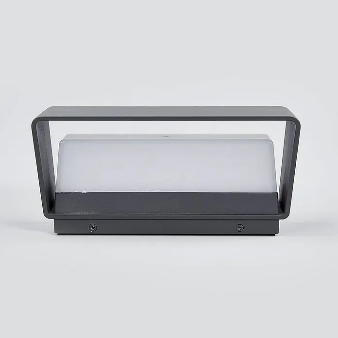 Lucande Außenwandleuchte Midvig - schwarz, schwarz, IP65