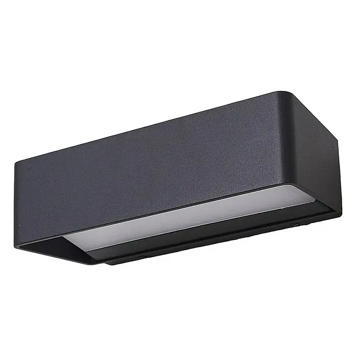 Lucande Außenwandleuchte Midvig - schwarz, schwarz, IP65
