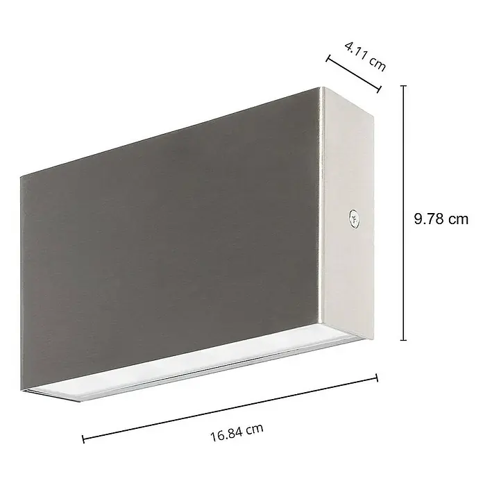 Arcchio Außenwandleuchte Karline - alu / grau / zink, alu / grau / zink, IP65