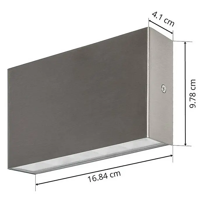 Arcchio Außenwandleuchte Karline - alu / grau / zink, alu / grau / zink, IP65