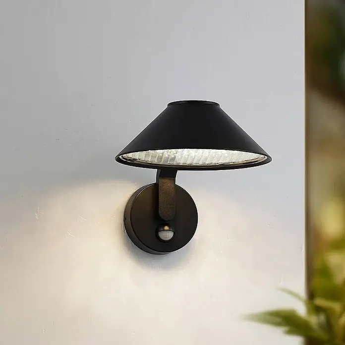 Lindby Außenwandleuchte Capelo - 26,5 x 20,5 x 19,5 cm, schwarz, schwarz, IP44
