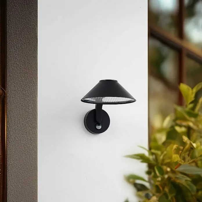 Lindby Außenwandleuchte Capelo - 26,5 x 20,5 x 19,5 cm, schwarz, schwarz, IP44