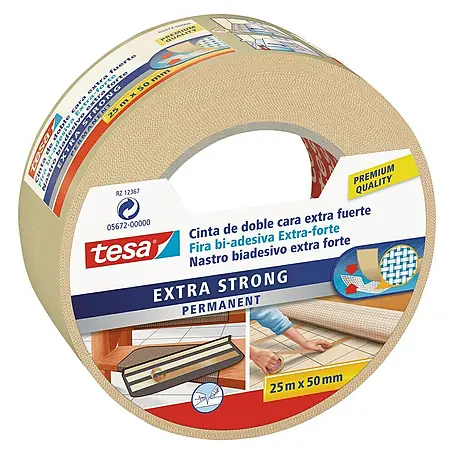 Tesa  Cinta de doble cara Extra Fuerte Moquetas