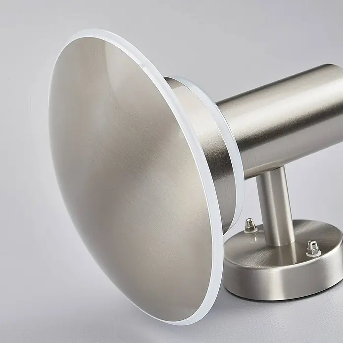 Lindby Außenwandleuchte Lillie - alu / grau / zink, alu / grau / zink, IP44