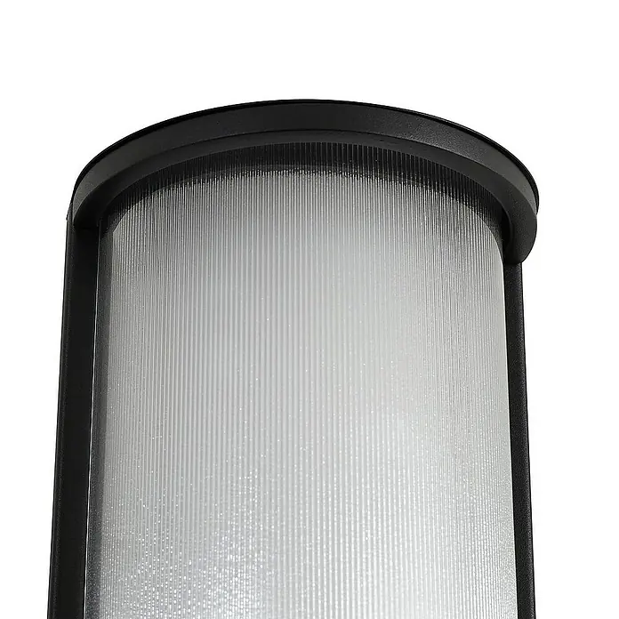 Lindby Außenwandleuchte Calvik - 11 x 16,5 x 24 cm, schwarz, klar / transparent, IP44