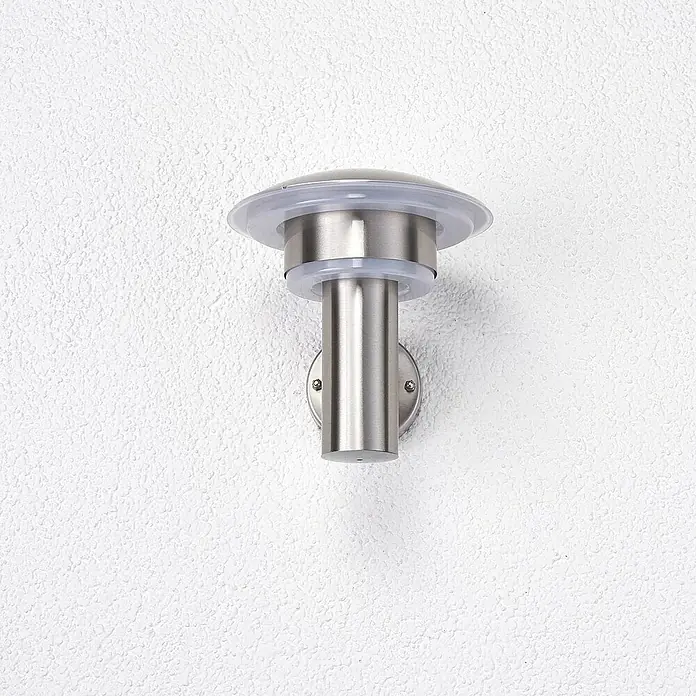 Lindby Außenwandleuchte Lillie - alu / grau / zink, alu / grau / zink, IP44
