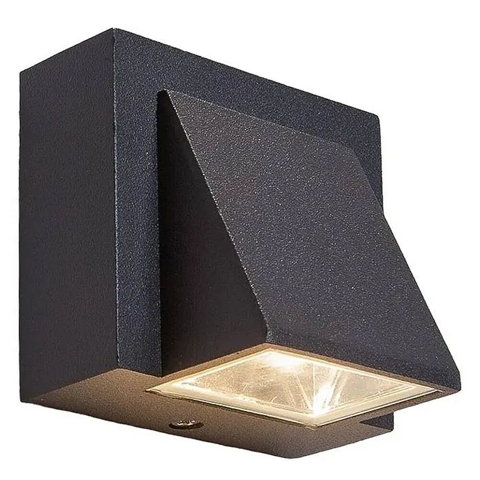 Lucande Außenwandleuchte Marik - 6,3 x 8 x 7,5 cm, schwarz, schwarz, IP54