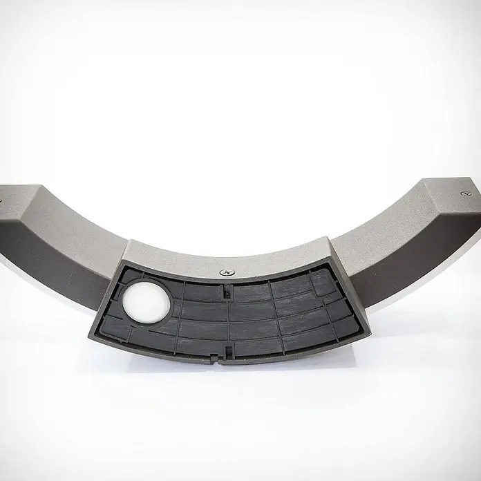 Lucande Außenwandleuchte Half - 9 x 30 x 9 cm, schwarz, schwarz, IP54