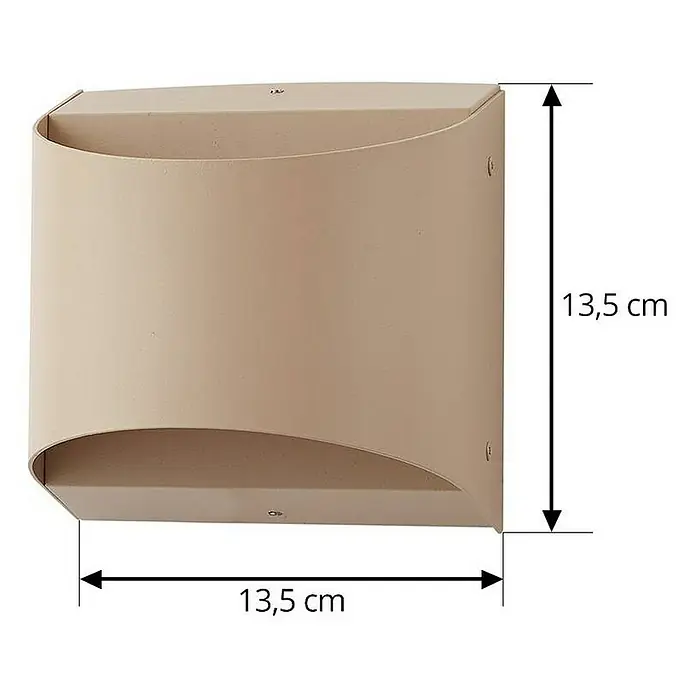 Lindby Außenwandleuchte Lenore - creme / amber, IP44