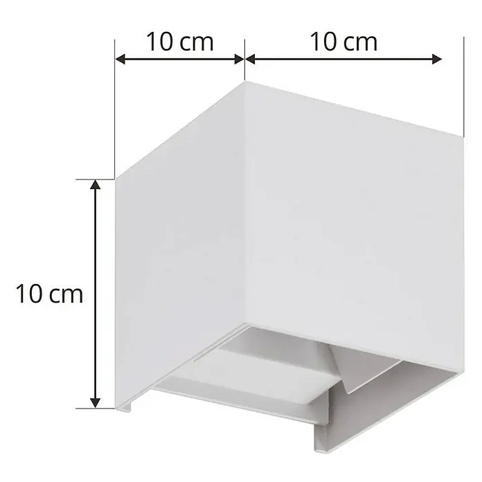Lindby Außenwandleuchte Nivar - weiß / opal, IP54