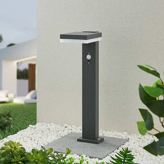 Lindby Außenwandleuchte Laira - 20,4 x 13 x 50 cm, schwarz, IP44