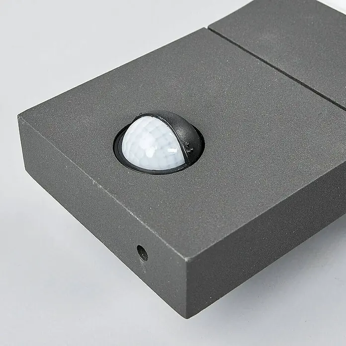 Lucande Außenwandleuchte Juvia - schwarz, schwarz, IP54