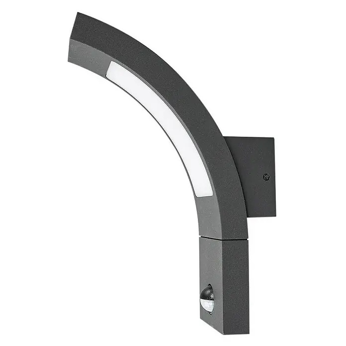 Lucande Außenwandleuchte Juvia - schwarz, schwarz, IP54