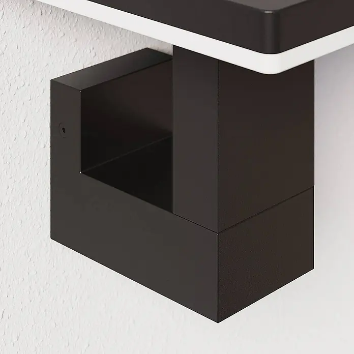 Lucande Außenwandleuchte Olesia - schwarz, schwarz, IP54