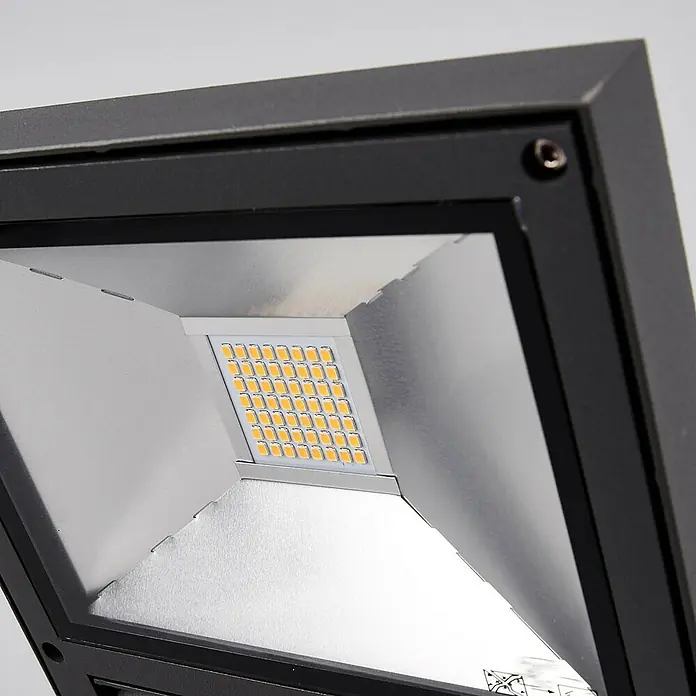 Lucande Außenwandleuchte Maica - schwarz, schwarz, IP65