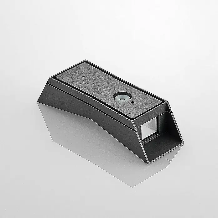 Lucande Außenwandleuchte Maniela - schwarz, schwarz, IP65