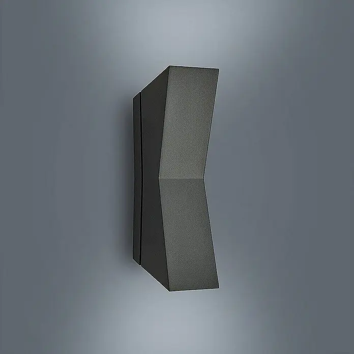 Lucande Außenwandleuchte Maniela - schwarz, schwarz, IP65
