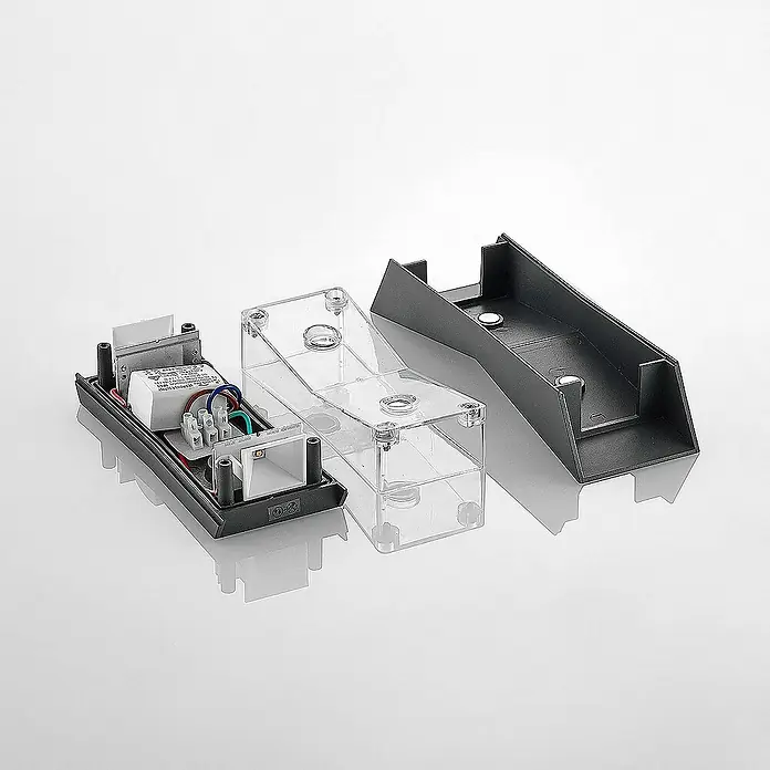 Lucande Außenwandleuchte Maniela - schwarz, schwarz, IP65