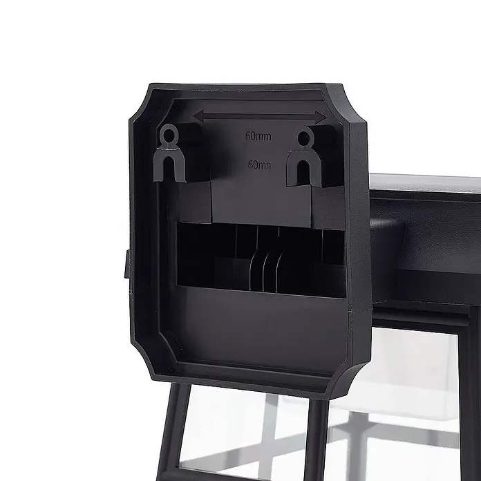 Lindby Außenwandleuchte Latarka - schwarz, IP44