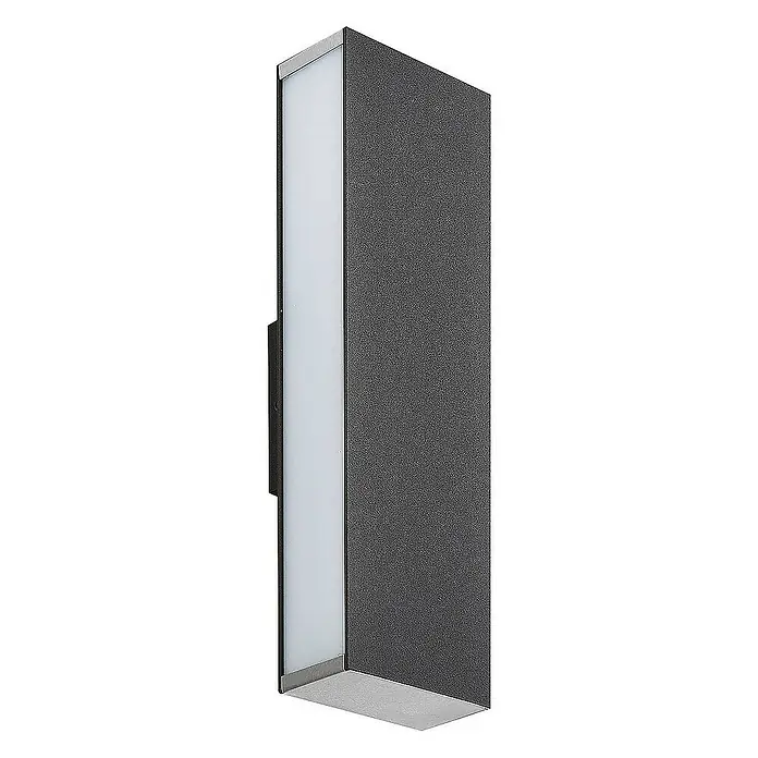 Lucande Außenwandleuchte Aegisa - schwarz, schwarz, IP54