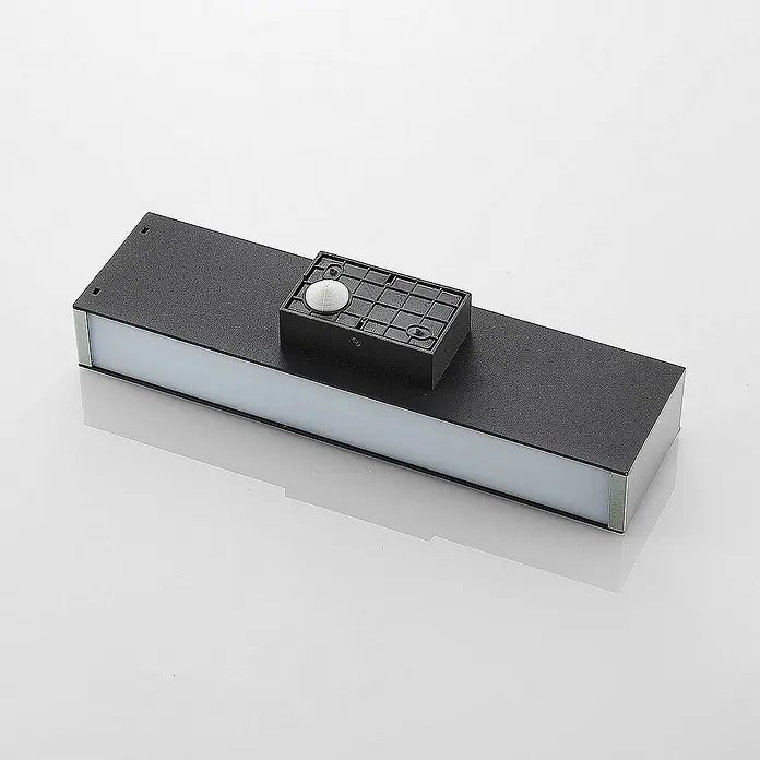 Lucande Außenwandleuchte Aegisa - schwarz, schwarz, IP54