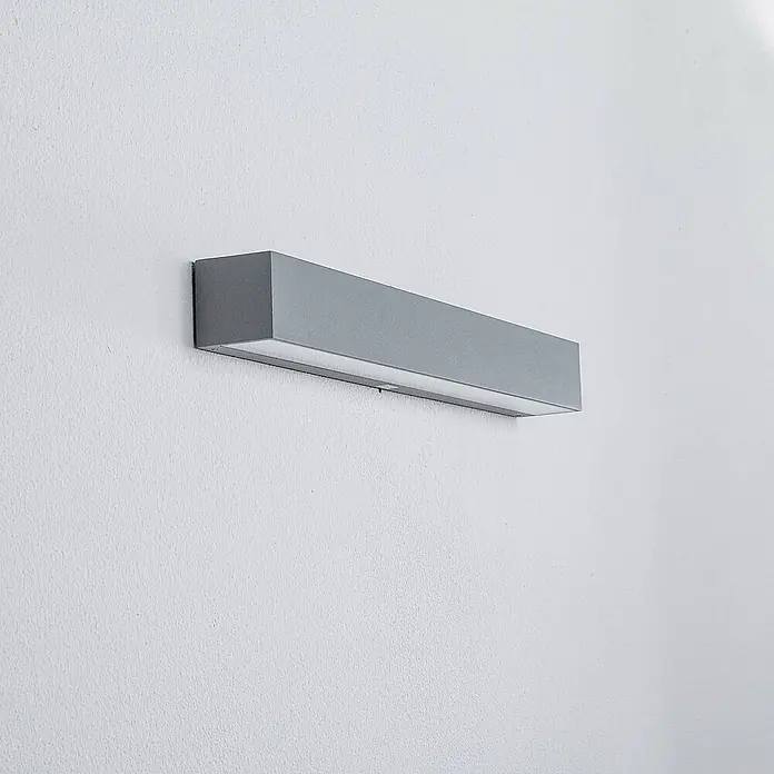Arcchio Außenwandleuchte Lengo - alu / grau / zink, IP65
